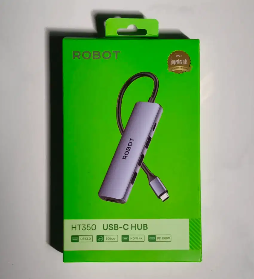 USB TIPE C HUB HT 350 5 in 1 merk ROBOT