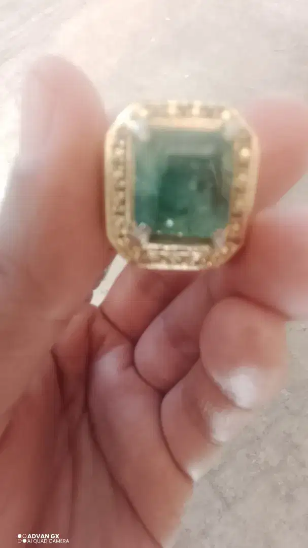 Jual Batu Mulia Zamrud Ring Gold 24K