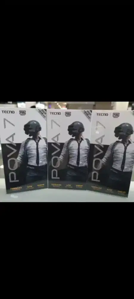 TECNO POVA 7 NFC RAM 8+8GB/128GB KAS & KREDIT BARU GARANSI RESMI