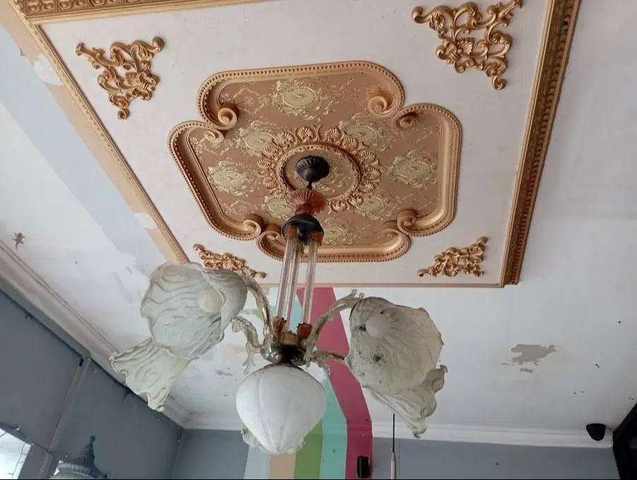 Lampu Gantung + Frame Elegan Mewah