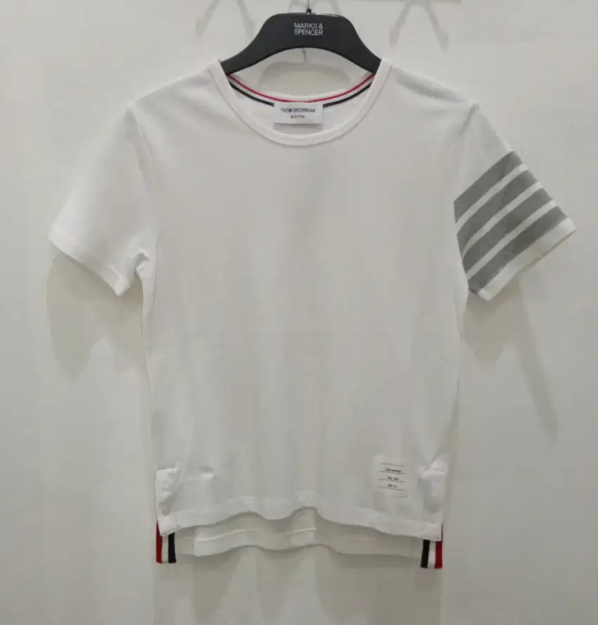 THOM BROWNIAN WHITE T-SHIRT
