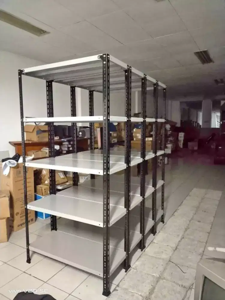 Rak Siku Besi Lobang 5 Susun