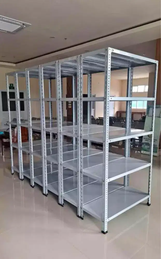 Rak Siku Besi Lubang 5 Susun Murah