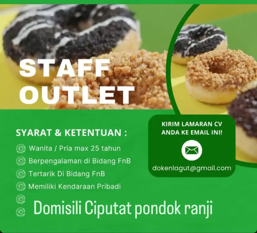 Lowongan Kerja Staff Donat