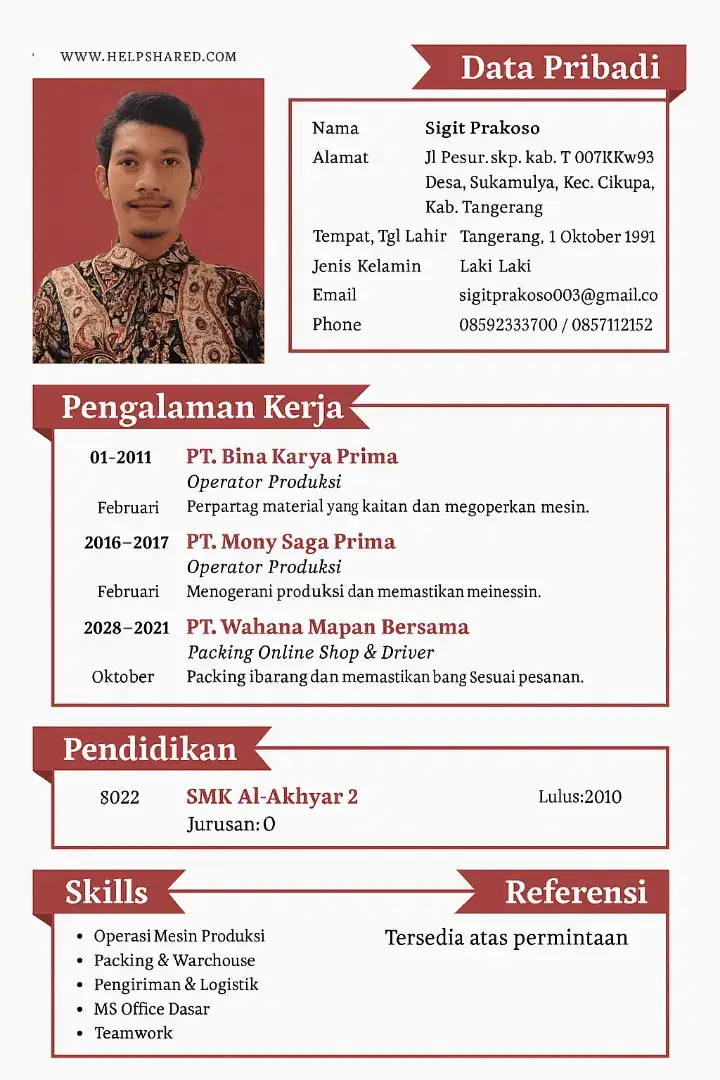 Sedang mencari pekerjaan