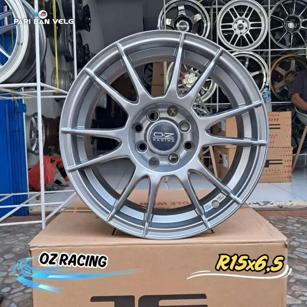 Velg OZ Racing Ultraleggera Ring 15 lebar 6,5 Pcd. 4x100 4x114,3 et.40