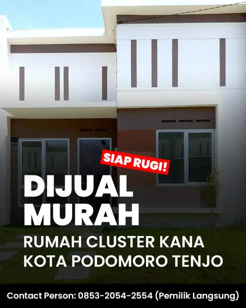 Jual Rumah Murah - Siap Rugi - BUTUH UANG