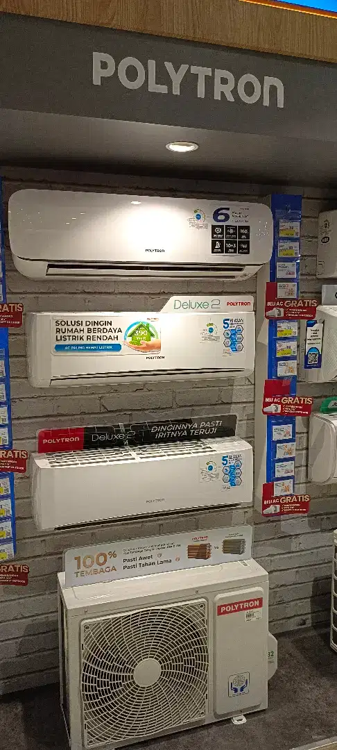 AC Polytron 1/2PK Baru (Kredit Tanpa DP)