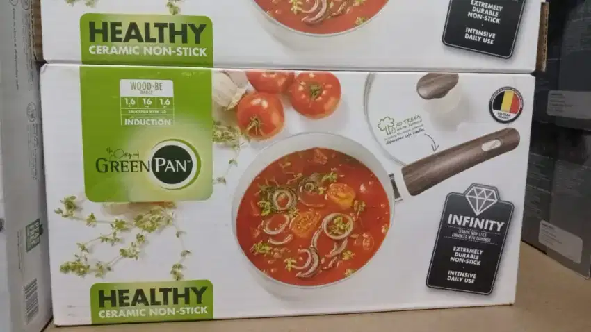 Jual panci greenpan berbagai ukuran , kondisi baru