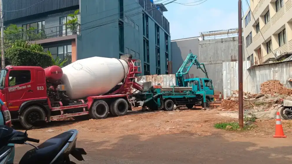 Beton cor readymix dan pompa cor
