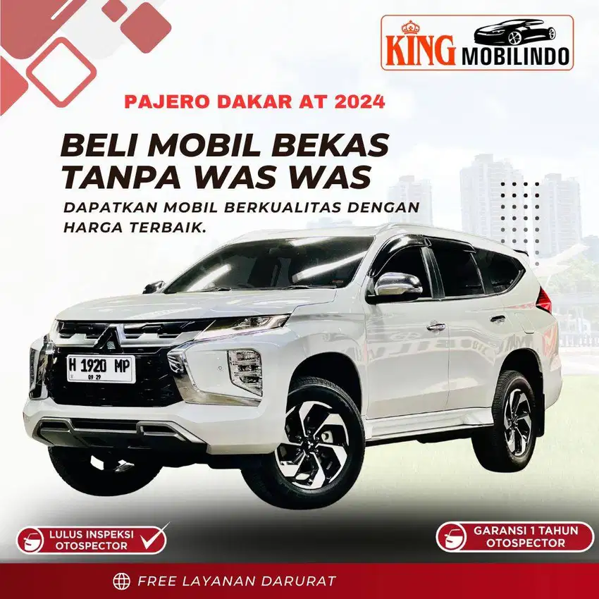 ( KING MOBILINDO ) PAJERO SPORT DAKAR AT 2024, KM 10RB, LIKE NEW