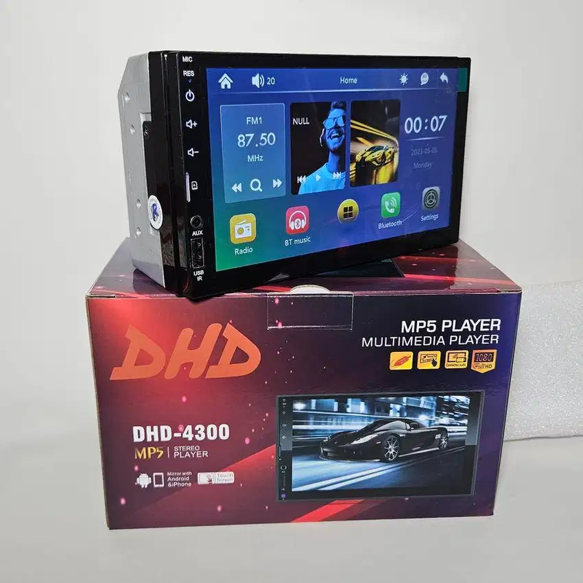 Head Unit Double Din Full Glass 7 Inch Deckless (FREE PNP TOYOTA)