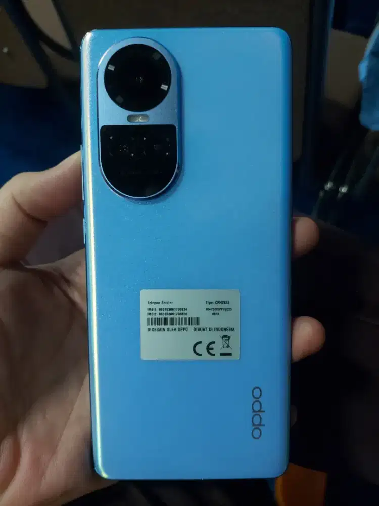 OPPO RENO 10 5G. FULLSET MULUS LIKE NEW. GARANSI RESMI. RAM 8+4/256