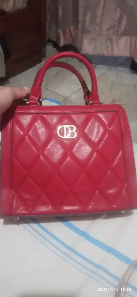 OBERMAIN Tas Wanita ODIN TOP HANDLE RED100% Ori