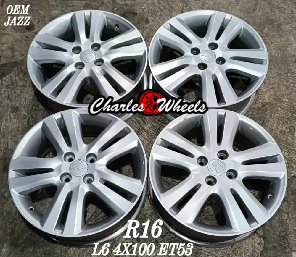Jual velg oem jazz r16 4x100 brio agya ayla datsun dll