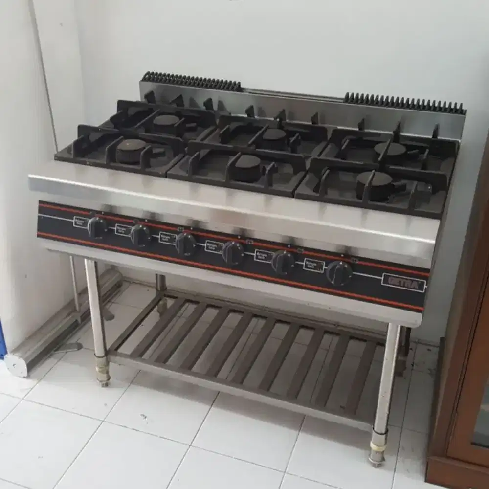 Kompor Gas Open Burner Stand Type RBD 4 dan RBD 6