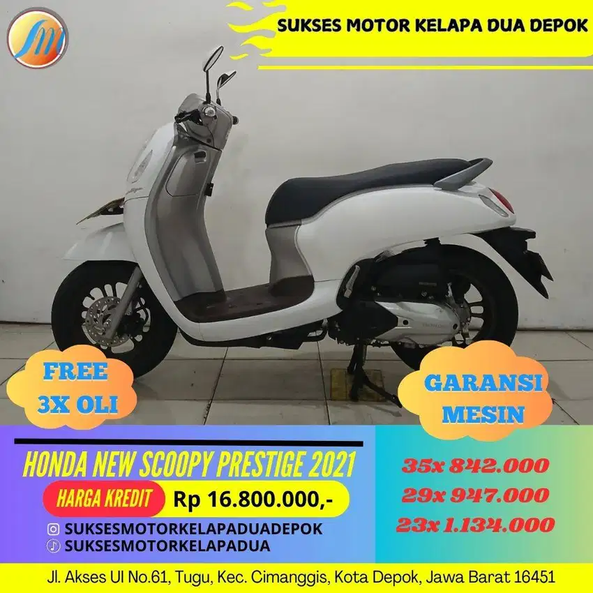 HONDA NEW SCOOPY PRESTIGE CASH/KREDIT SYARAT MUDAH KTP/KK