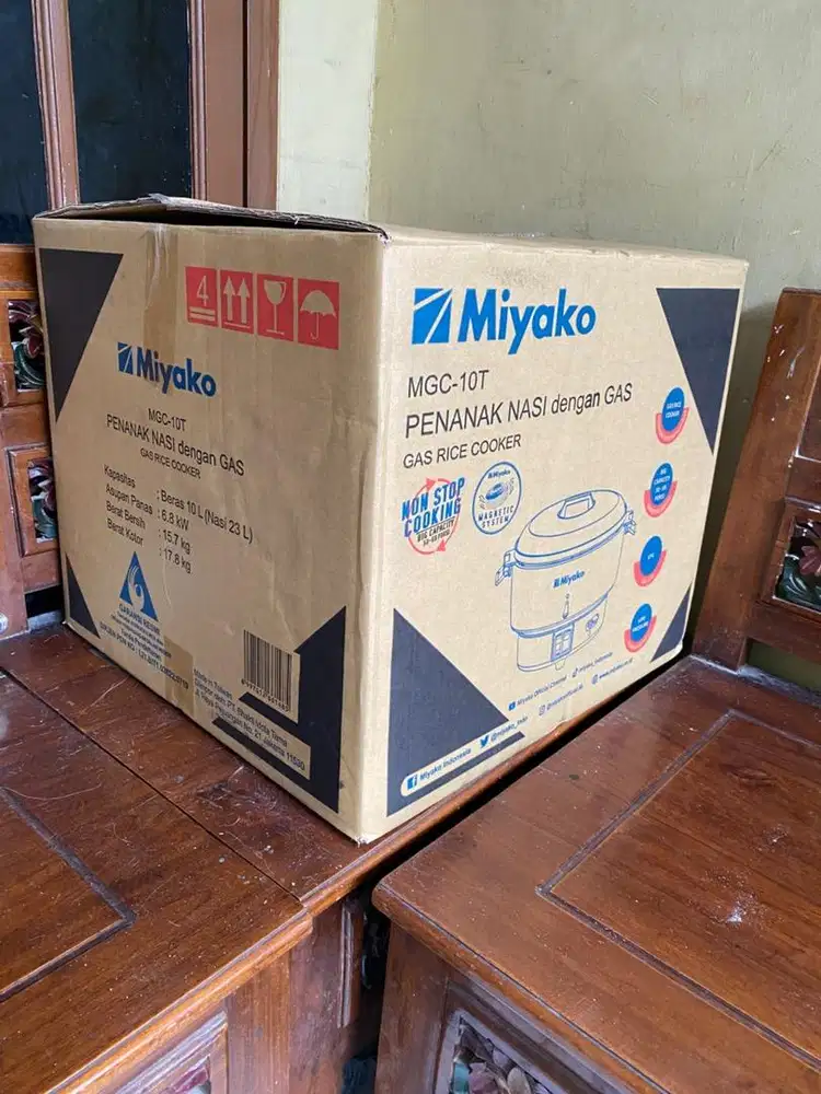 Rice cooker gas lpg miyako mgc-10t 10 liter
