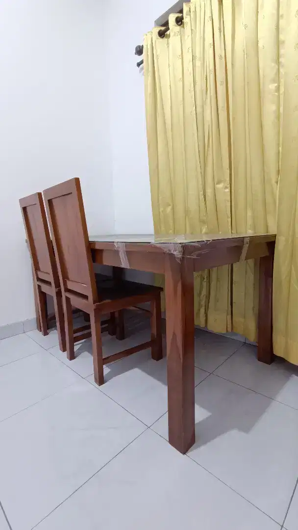 Dijual meja jati bagus dengan ukiran bunga baru tahun pembuatan 2022