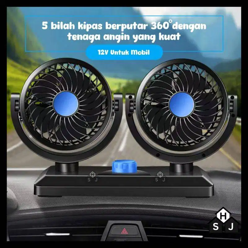 Kipas Angin Mobil Super Dingin 12 Volt / 24 Volt