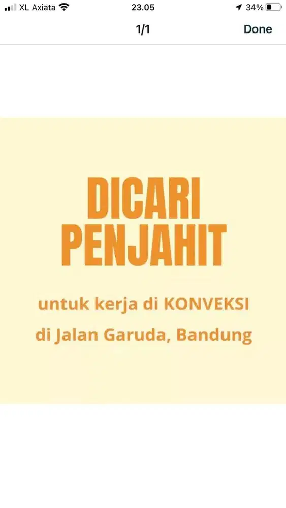 Dicari Penjahit Konveksi