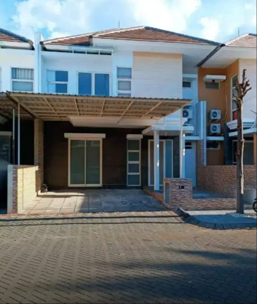 rumah perumahan modern, one gate system