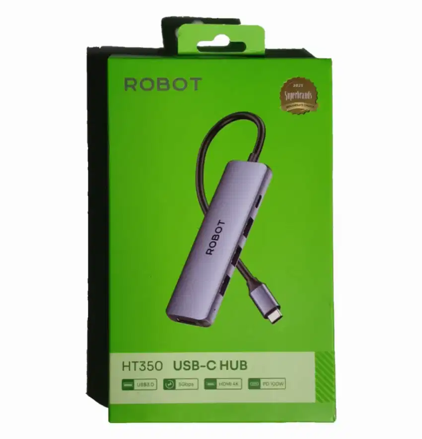 USB TIPE C HUB HT 350 5 in 1 merk ROBOT