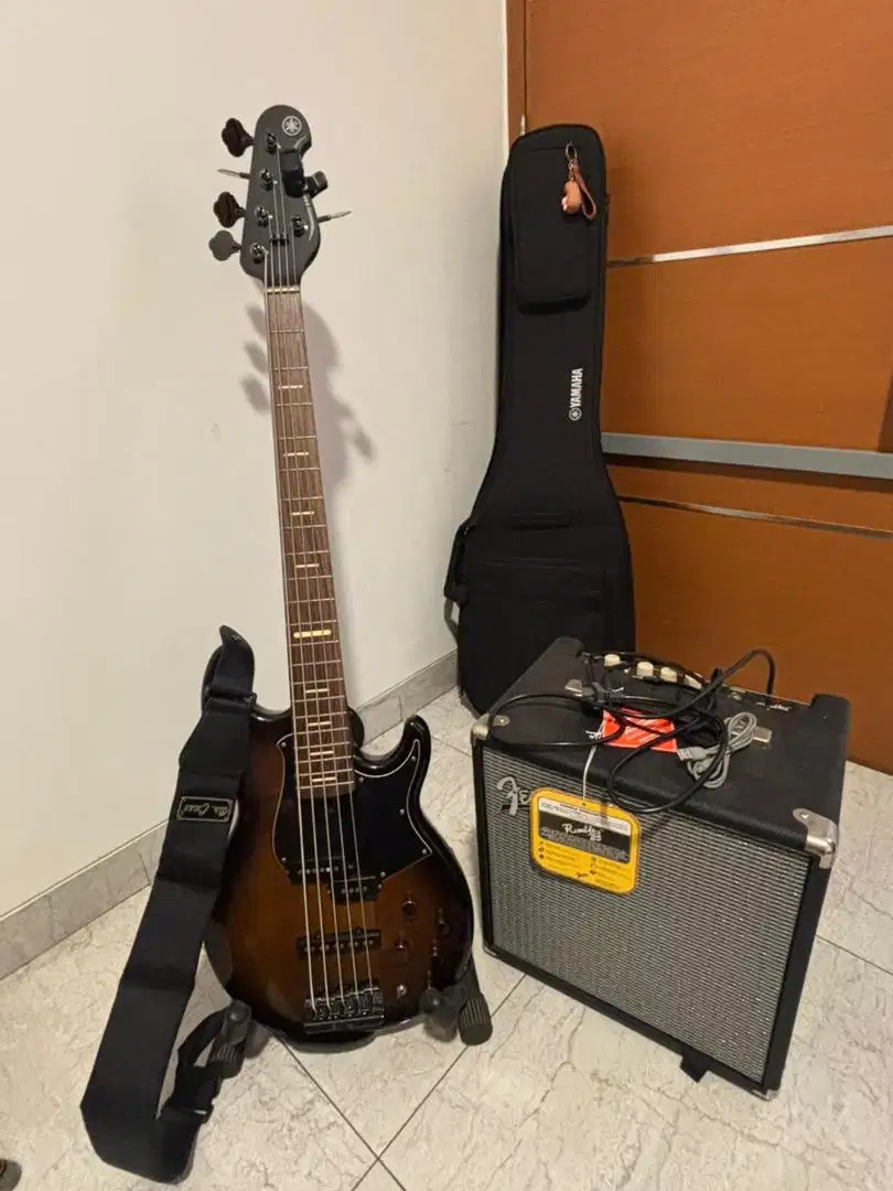BASS YAMAHA BB735A + AMPLI BASS FENDER