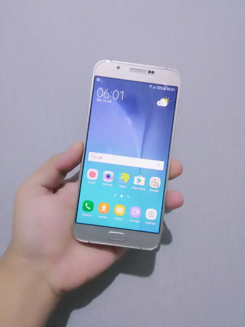 SAMSUNG A8 DUOS 2015 RAM 2/32 LAYAR SUPER AMOLED MULUS TANPA LECET