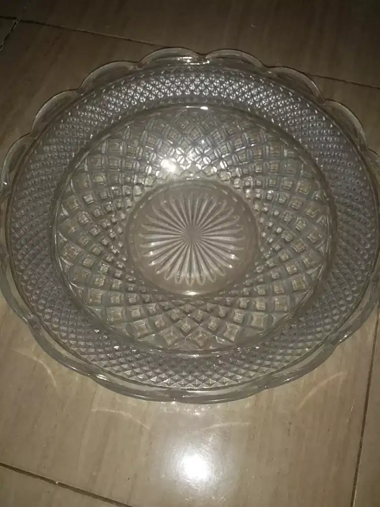 Wadah kaca kristal tebal