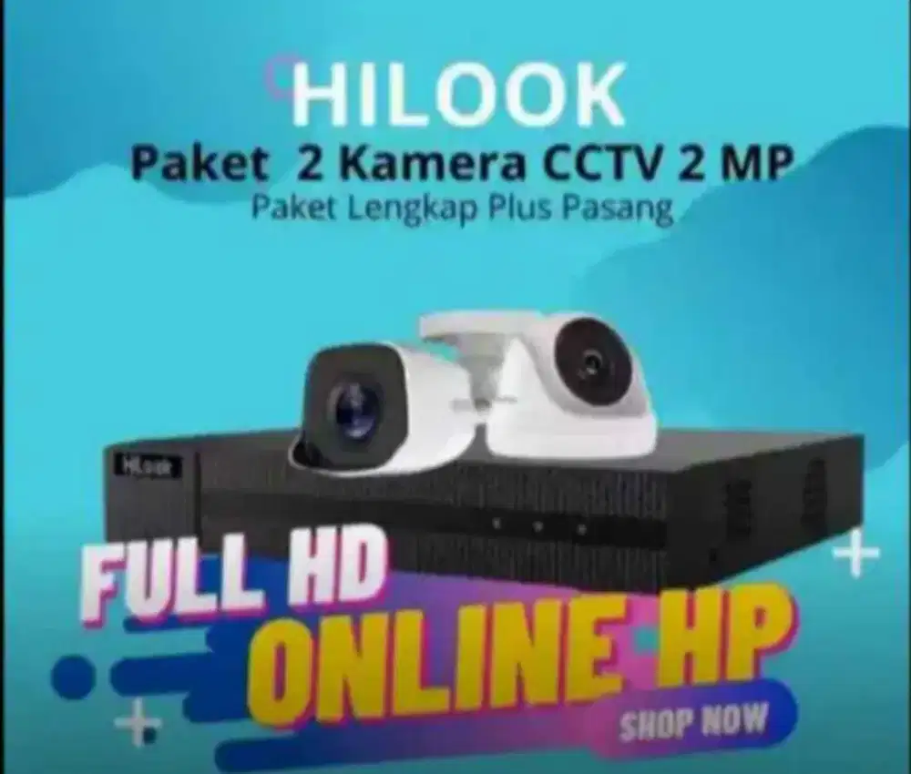 JUAL CCTV ONLINE 2MP LENGKAP HARGA PROMO Gratis biaya pemasangan