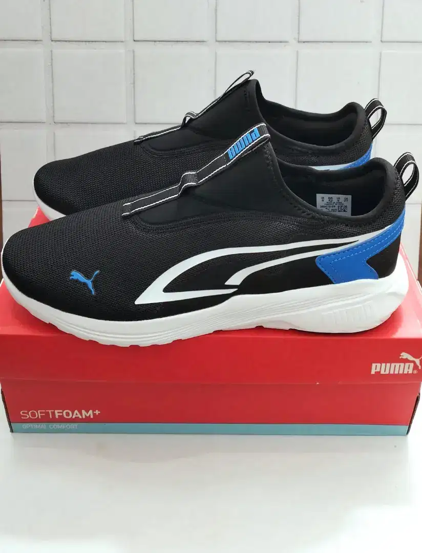 Jual sepatu slip on puma hitam size 42