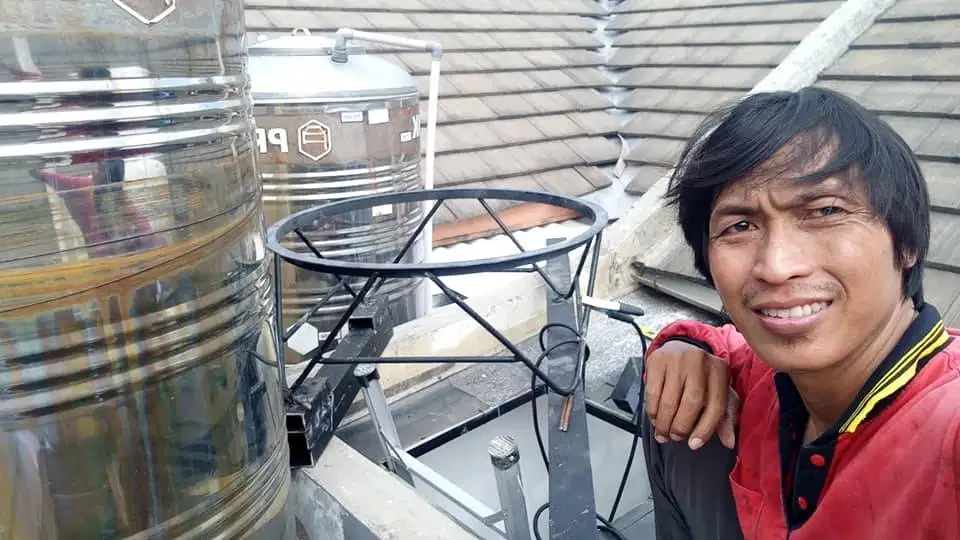 ahli pasang tandon stanlist/tandon pvc surabaya,gresik,sidoarjo