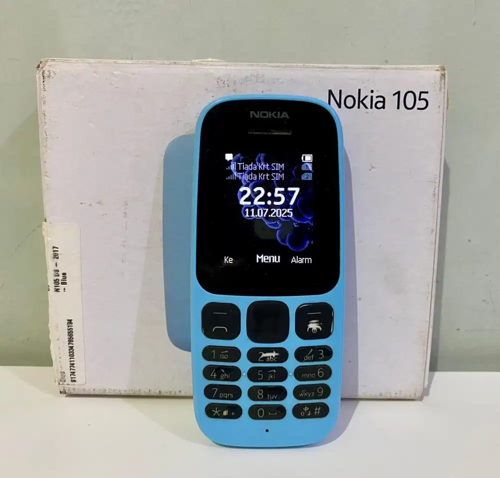 Nokia 105 Biru Dual SIM 2017 Bekas Resmi Indo