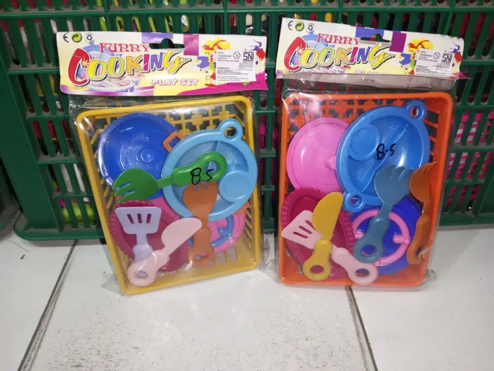 Mainan anak furry cooking set