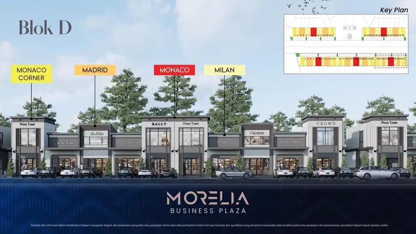 Di Jual Ruko MORELIA Business Plaza Tipe Mezzanine