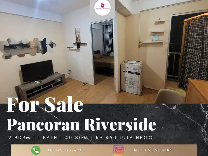 Dijual Apartement Pancoran Riverside 1 BR Furnished Bagus
