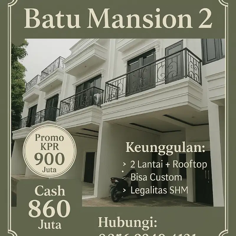 Rumah 2 Lantai + Rooftop di Jaksel – Pas Buat Keluarga Baru!