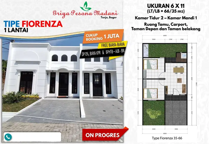 Rumah Komersil Dekat Stasiun Tenjo