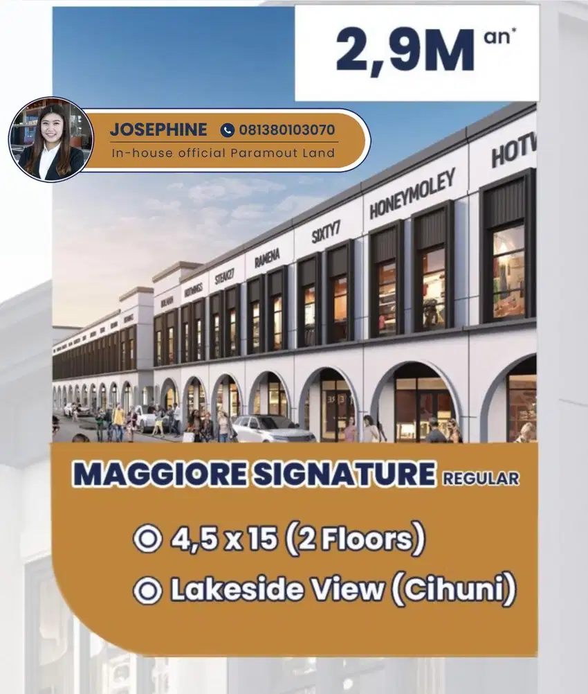 Ruko Maggiore Signature Gading Serpong 2 Lantai Hadap Jalan