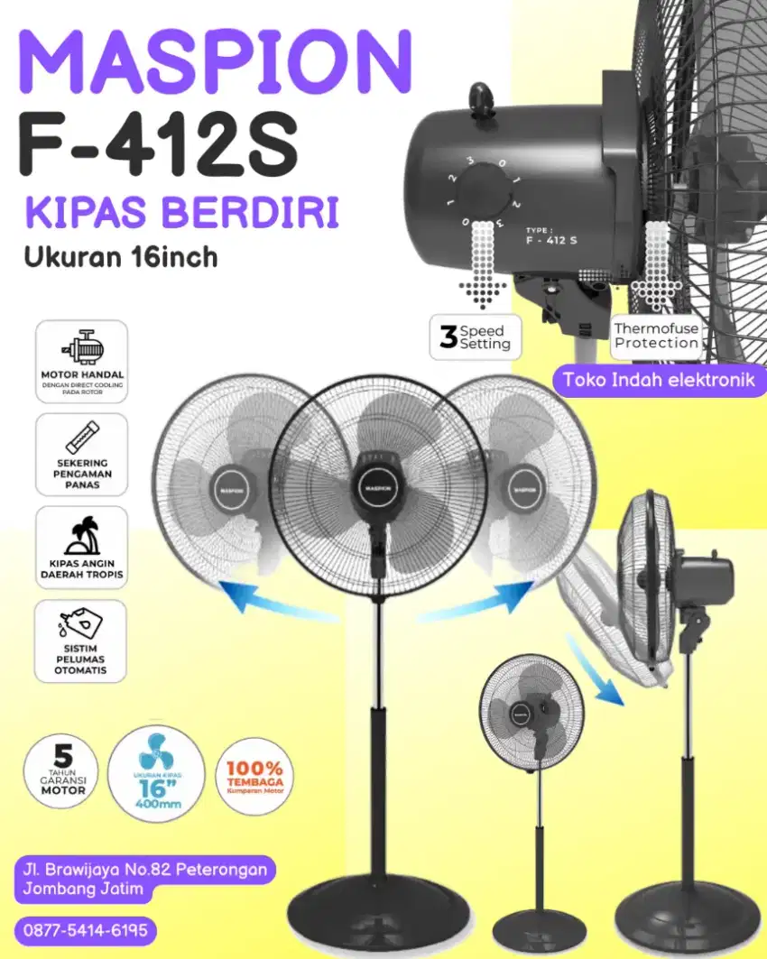 Kipas MASPION F-412S
