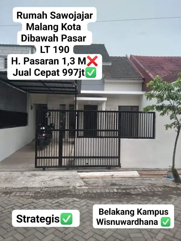 Rumah Murah Sawojajar Malang Kota