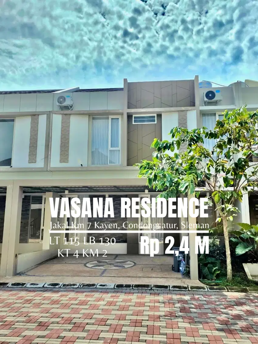Rumah dijual Perumahan vasana residence dekat UGM