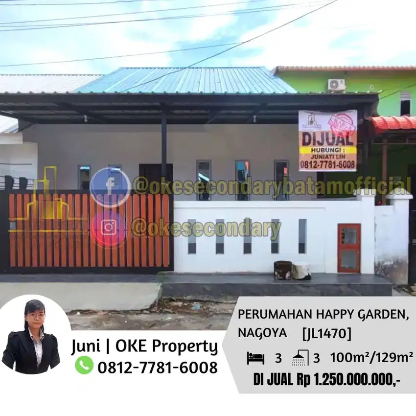 DIJUAL RUMAH SIAP HUNI Batam, selesai RENOVASI!