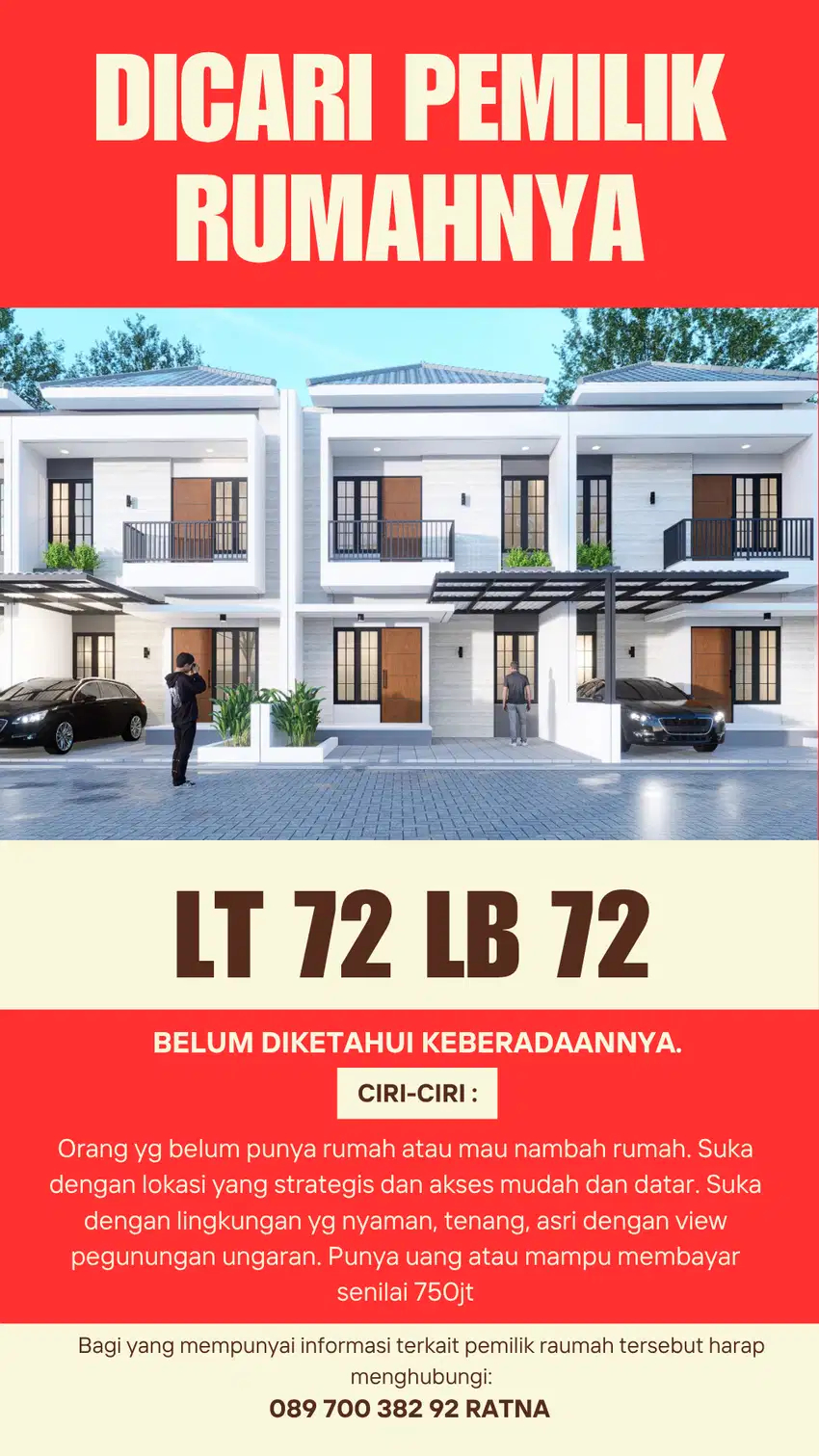 Rumah Nyaman di Perumahan Baru di Pudakpayung
