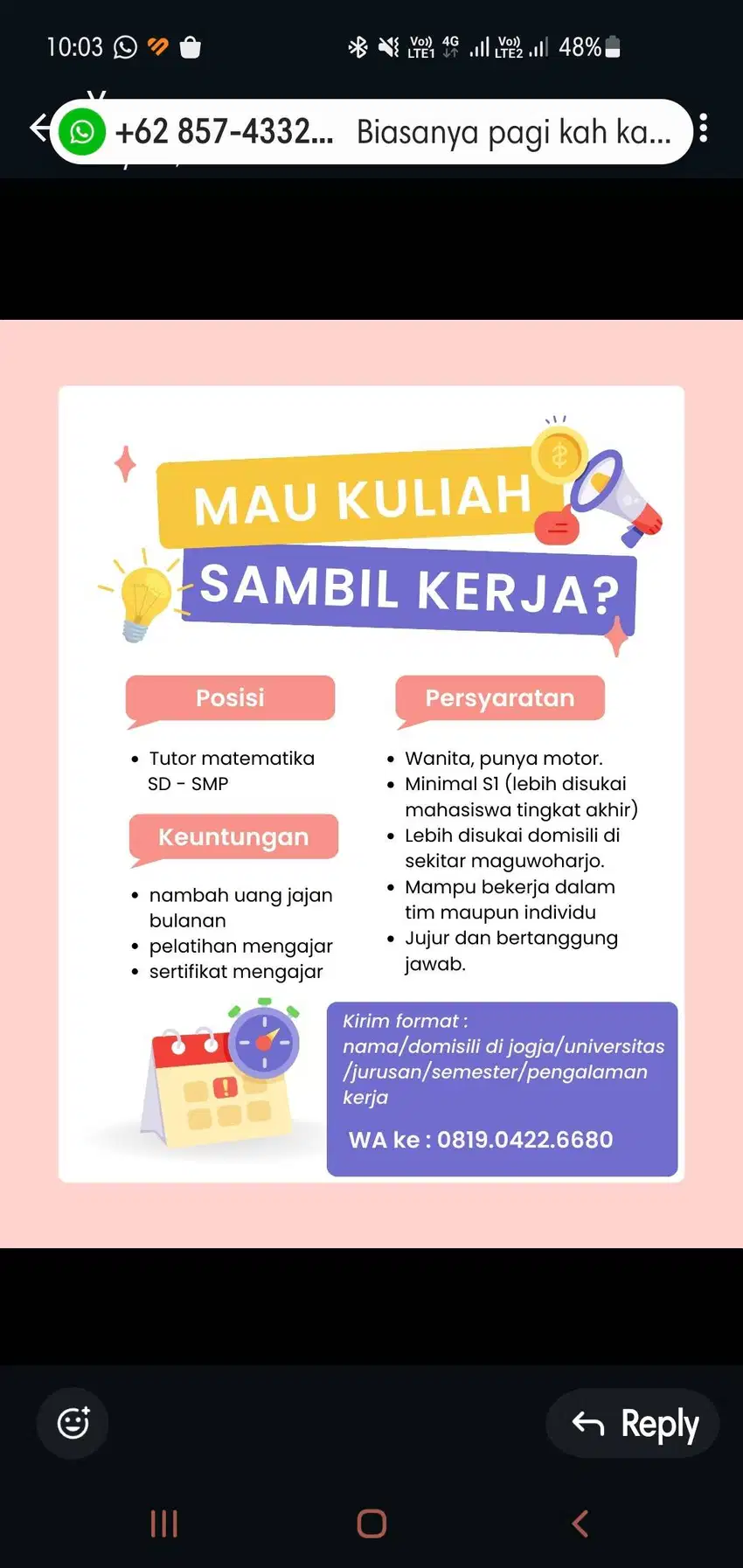 Asisten Tentor Matematika