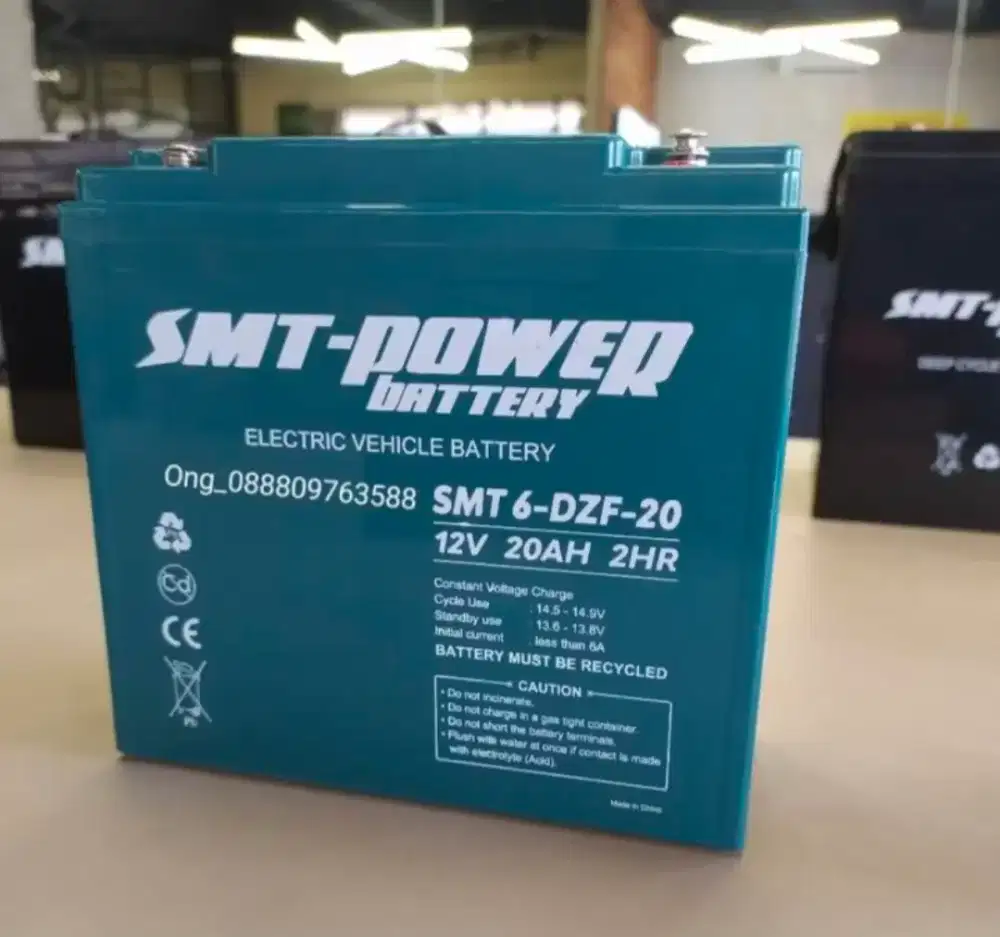 Aki kering EBike Khusus sepeda listrik 12v 20 amper