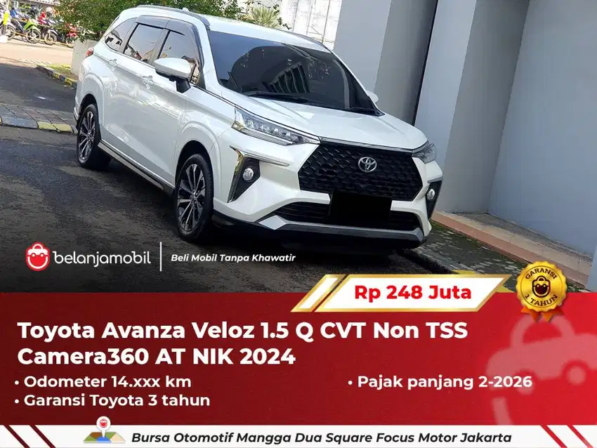 [ BERGARANSI ] Toyota Avanza Veloz 1.5 Q CVT Non TSS AT 2024/2025