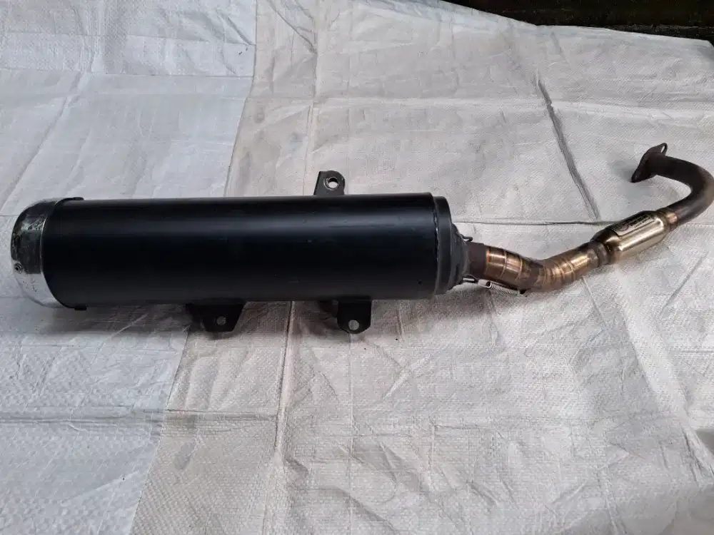 Knalpot ninja karbu + leher Tsukigi NGO ex Nmax old