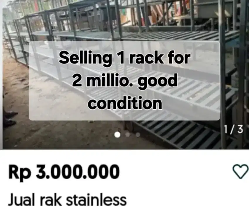 Di jual rak stainless